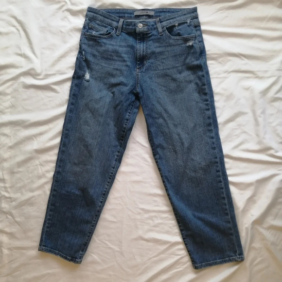 Joe's Jeans Rosalia Boyfriend High Rise Jeans Ankle Light Distressing 29 (8) - Picture 3 of 16